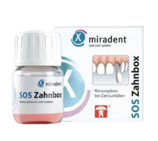 Miradent SOS tooth rescue box for storing knocked-out teeth in an emergency